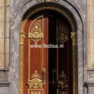 Elegant Double Door Classic Entry Design Steel Door Frame Design No-13325