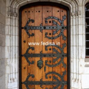 Mahogany Classic Doors Double Door Simple Design No-13345