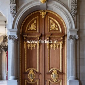 European Classic Door White Main Door Design No-13349