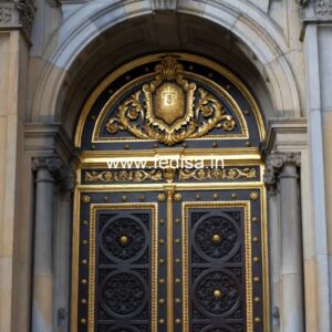 Front Entrance Classic Door Steel Gate Single Palla No-13357