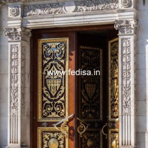Handcrafted Wooden Door Main Door Elevation Design No-13388
