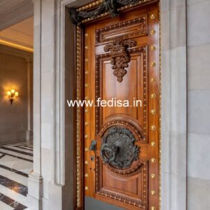 Ornate Door Design Double Door Jali Gate Design No-13394