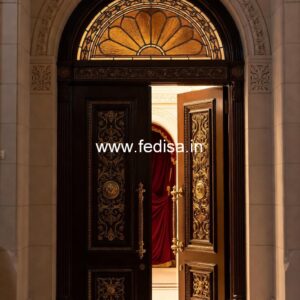 Solid Wood Classic Door Waterproof Door Design No-13425