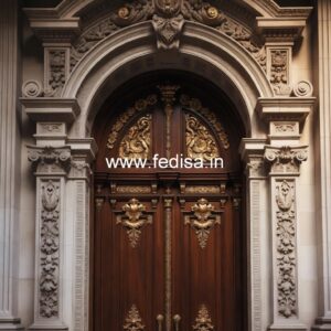 French Classic Doors Brown Door Design No-13436