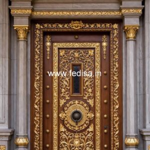 Classic Front Door Ideas Main Door Steel Gate Design No-13459