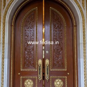 Elegant Double Door Classic Entry Design Cafe Door Design No-13489