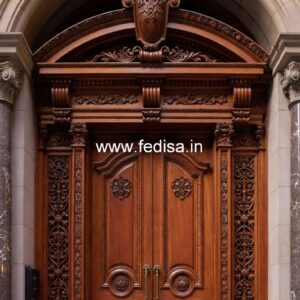 Rustic Classic Door Sliding Door Iron Grill Design No-13516