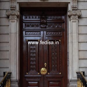 Double Door Classic Style Aluminum Bathroom Door Design No-13534