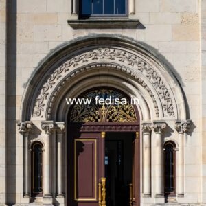 Glass Panel Classic Door Front Door Double Door Design No-13537