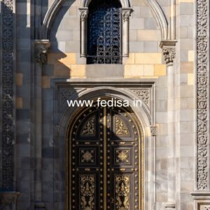 Elegant Door Design Teak Front Door Design No-13542