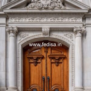 Carved Wooden Doors Plain Sheet Door Design No-13551