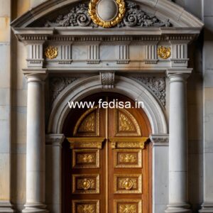 Elegant Double Door Classic Entry Design Safety Door Ka Design No-13571