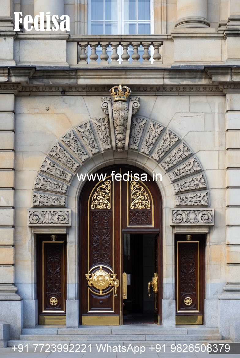 Arch Top Wooden Door Mdf Jali Door Design No-13576