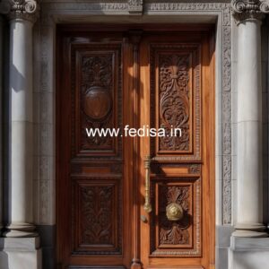 Vintage Wooden Door Glass Door Design For Bedroom No-13581