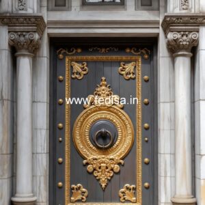 Home Entry Wooden Door Door Railing Design No-13604