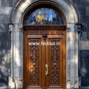 Antique Door Style Grill Double Door Design No-13625