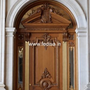 Front Entrance Classic Door Double Door Design With Glass No-13644
