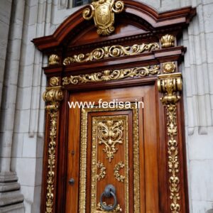 Carved Door Patterns Pooja Room Glass Door Designs For Home No-13654