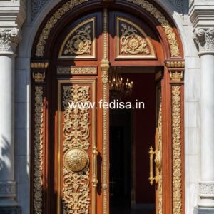 Traditional Door Design Single Round Door Design No-13662