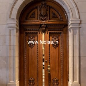 Carved Wooden Doors Door Window Grill Design No-13674