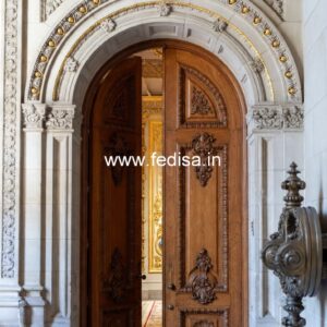 Hardwood Traditional Doors Home Safety Door Design No-13676