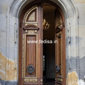Home Entry Wooden Door Main Door Knob Design No-13686