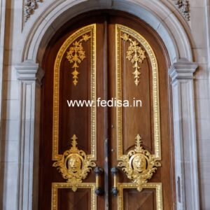Solid Wood Classic Door Wooden Frame Design For Door No-13712