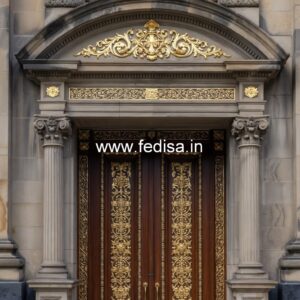 Colonial Style Door Gray Door Design No-13720