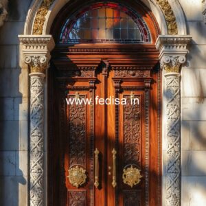 Palace Style Doors Main Door Flower Designs For Home No-13730