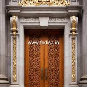 Classic Wooden Main Door Design For Home Steel Gate Design For Home Single Door No-13731