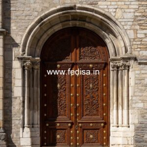 Double Door Classic Style Double Side Door Design No-13739