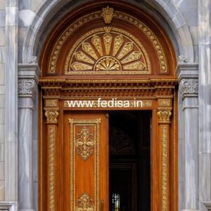 Handcrafted Wooden Door Aluminum Door Window Design No-13757