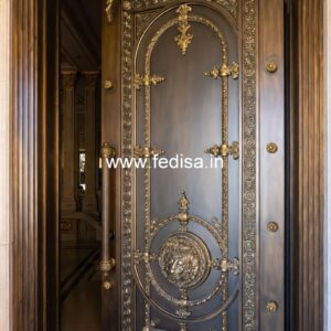 Hardwood Traditional Doors Temple Wooden Door Design No-13758