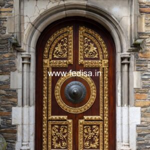 Front Entrance Classic Door Wood Main Door Design 2026 No-13808