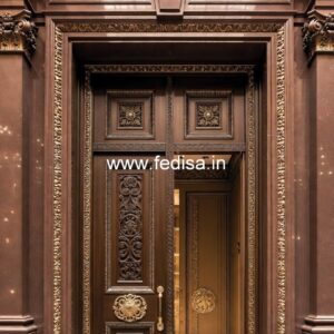 Vintage Wooden Door Designs For Houses Aluminum Washroom Door Design No-13816