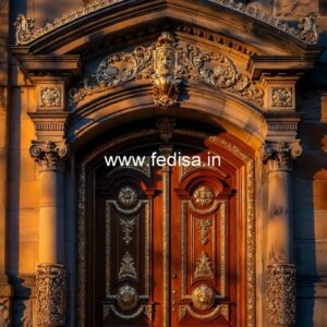 Elegant Double Door Classic Entry Design Iron Darwaja Design No-13817