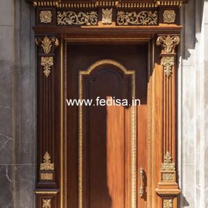 Decorative Wooden Doors Designer Safety Door No-13819