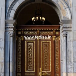 Mahogany Classic Doors Kashmiri Door Design No-13837