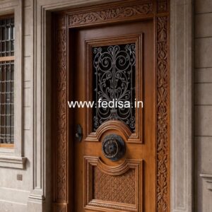 Colonial Style Door Pooja Room Door With Bells No-13843