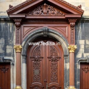 Front Entrance Classic Door Mosquito Gate Design No-13849