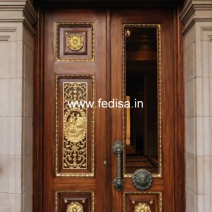 Villa Entrance Door Double Door Net Gate Design No-13851