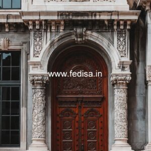 Bungalow Classic Door Design Puja Room Gate Design No-13852