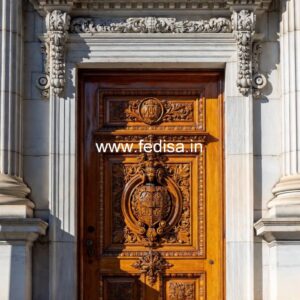 Teak Wood Door Design Grill Gate Lock Design No-13877