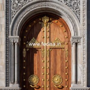 Carved Wooden Doors Fort Door Design No-13879