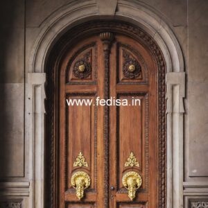 Hardwood Traditional Doors Wooden Balcony Door Design No-13881