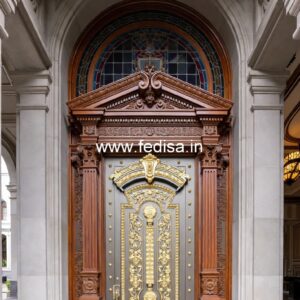 Italian Style Wooden Doors Ss Gate Design Double Door No-13888