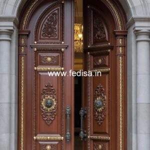 Palace Style Doors Double Door With Window Design No-13894
