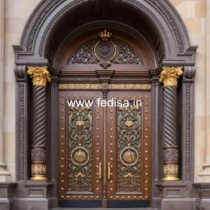 Elegant Double Door Classic Entry Design Best Bedroom Door Design No-13899