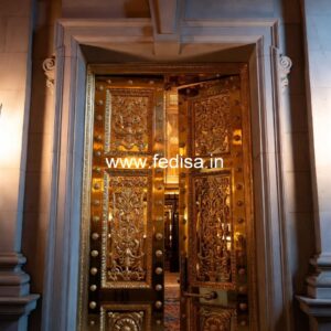 Carved Wooden Doors Door Mesh Design No-13920