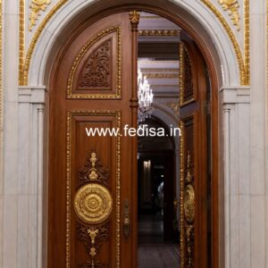 Decorative Wooden Doors Traditional Double Door Design No-13942